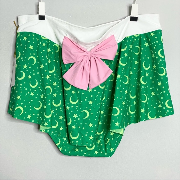 SOLD‼️ HOT TOPIC Sailor Moon Sailor Jupiter Cosplay Skirted Swim Bottom Plus - Picture 7 of 13